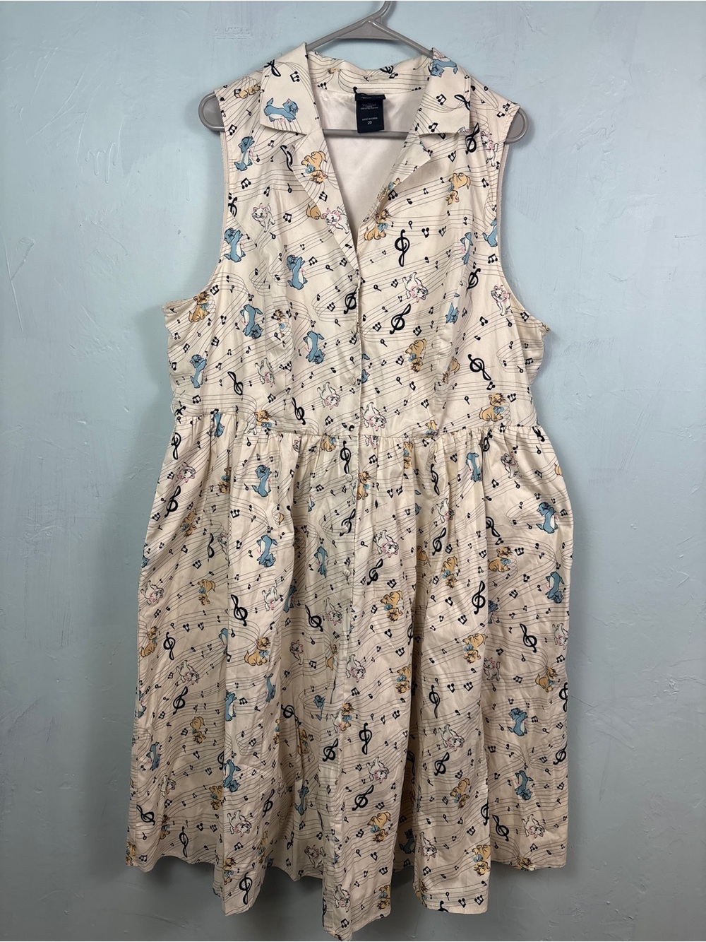 Disney Aristocrats Music Note Swing Dress - Retro Marie Rare